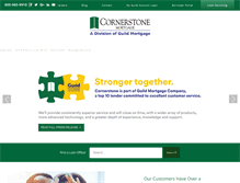 Tablet Screenshot of cornerstonemortgageus.com